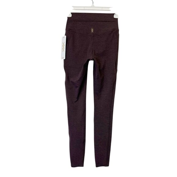 NEW Rhone Heather Revive Pocket Leggings Women’s Size XS Deep Mauve - Picture 3 of 11